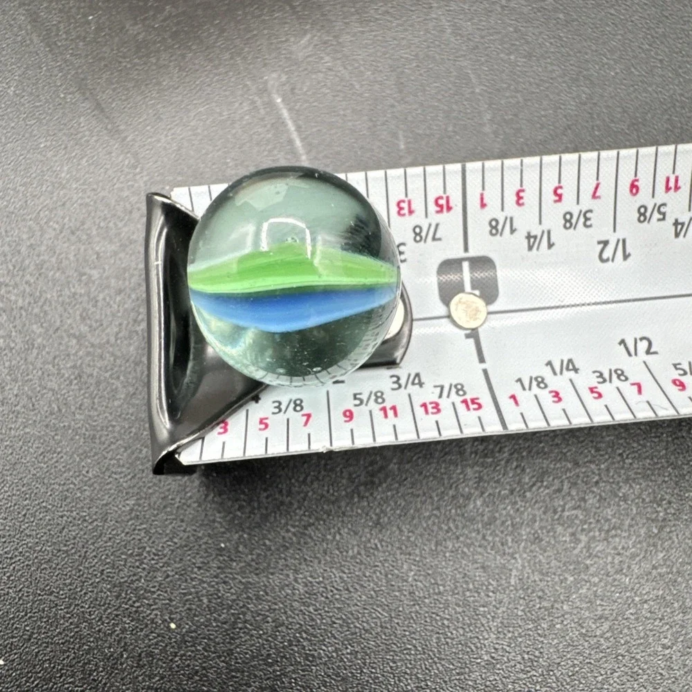 Vintage Cat's Eye Marble .62 Inch EUC Condition Blue Green
